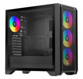 Корпус XASTRA A500 без БП боковая панель из закалённого стекла 2*USB 2.0 USB 3.0 A500-BK-FC120ARGB-4