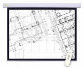 Экран Cactus 180x180см Motoscreen CS-PSM-180x180 1:1 настенно-потолочный рулонный (моторизованный пр