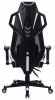 Кресло игровое Cactus CS-CHR-090BLW черный/белый эко.кожа/сетка крестов. нейлон