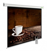 Экран Cactus 300x300см MotoExpert CS-PSME-300x300-WT 1:1 настенно-потолочный рулонный белый (моториз