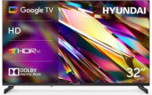 Телевизор LED Hyundai 32" H-LED32BS5011 Google TV Frameless Metal черный/черный HD 60Hz DVB-T DVB-T2