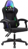 Кресло игровое Knight Wolf RGB черный крестов. пластик KNIGHT WOLF RGB B