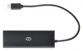 Разветвитель USB-C Digma HUB-4U2.0-UC-B 4порт. черный