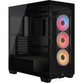 Корпус без блока питания Case Corsair 3500X LX-R RGB iCUE LINK, Midi-Tower, TG, 3x120mm ARGB, 2xUSB-