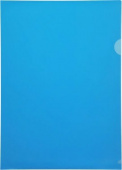 Папка-уголок Бюрократ -E310/1BLU A4 пластик 0.18мм синий