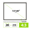 Экран Cactus 210x280см MotoExpert CS-PSME-280x210-WT 4:3 настенно-потолочный рулонный белый (моториз