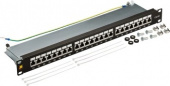 Патч-панель Lanmaster LAN-PPL24S6A 19" 1U 24xRJ45 кат.6A STP