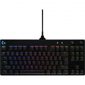 Клавиатура Logitech Gaming Keyboard G PRO TKL Corded Mechanical, черный, проводное, RUS, USB (920-00