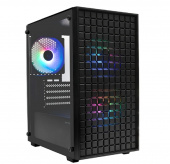 Корпус XASTRA A306M 3FRGB Black без БП боковая панель из закалённого стекла 2*USB 2.0 USB 3.0 A306M-