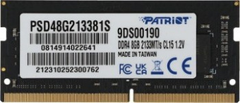 Оперативная память PATRIOT SL DDR4 8GB 2133MHz SO-DIMM SINGLE 1*8GB CL15 15-15-15-36 1.2V