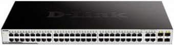 Коммутатор D-LINK DGS-1052/A3A Неуправляемый коммутатор с 48 портами 10/100/1000Base-T и 4 комбо-пор