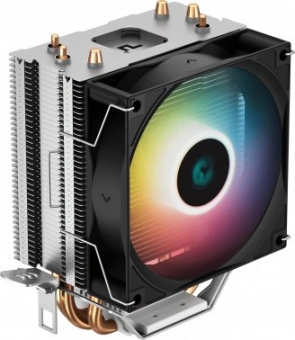 Устройство охлаждения(кулер) Deepcool AG300 LED RGB Soc-AM5/AM4/1200/1700/1851 черный 4-pin 18-31dB 