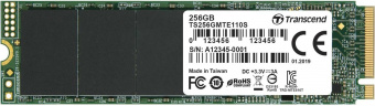 Накопитель SSD Transcend PCIe 3.0 x4 256GB TS256GMTE110S 110S M.2 2280 0.2 DWPD