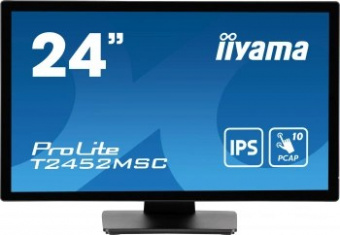 Монитор Iiyama 23.8" ProLite T2452MSC-B1 черный IPS LED 14ms 16:9 HDMI M/M матовая 400cd 178гр/178гр