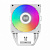 Кулер для процессора PCCOOLER R400 ARGB WH S115X/1200/1700/AM4/AM5 TDP 180W 90mm ARGB Fan 4 тепловые