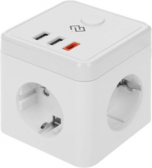 Умная розетка Digma DiPlug Cube 1 EU Wi-Fi белый (DPC13S)