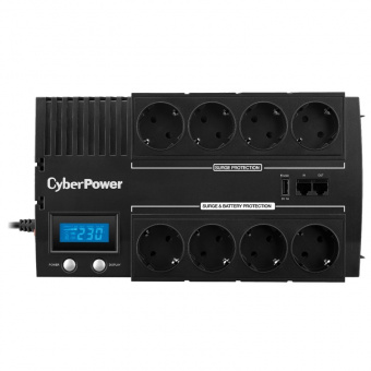 Источник бесперебойного питания (ИБП) CyberPower BR700ELCD, Line-Interactive, 700VA/420W, 8 Schuko р