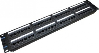Патч-панель Lanmaster TWT-PP48UTP/6 19" 2U 48xRJ45 кат.6 UTP