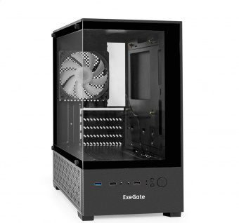 Корпус EXEGATE i3 SEA-NPX450 EX298750RUS БП 450NPX боковая и фронтальная панель из закалённого стекл