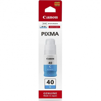 Картридж струйный Canon GI-40C 3400C001 голубой (70мл) для Canon Pixma G5040/G6040