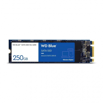 Твердотельный накопитель SSD WD Blue M.2 2280 WDS200T2B0B 2TB Client SATA 6Gb/s 560/530 IOPS 95/84K 