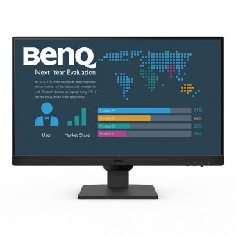 Монитор BENQ 23.8" BL2490 Black 1920x1080, IPS, 100Hz, 20M:1, 250cd, 5ms, 2*HDMI, DP, Speakers, Flic