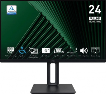 Монитор MSI 23.8" Pro MP245PG черный IPS LED 16:9 HDMI M/M матовая HAS Piv 1300:1 300cd 178гр/178гр 