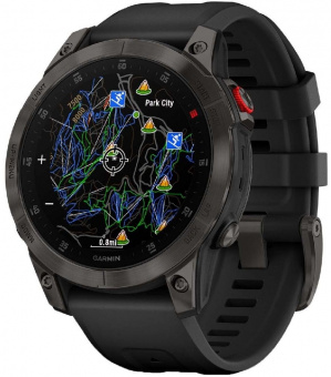 Смарт-часы Garmin Epix Gen 2 Sapphire 33.02мм 1.3" AMOLED корп.черный рем.черный (010-02582-11)