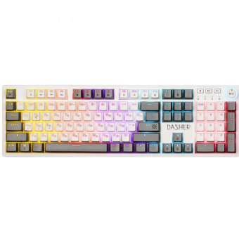 Клавиатура Defender Dasher GK-472 механическая белый Multimedia для ноутбука LED (45472) кабель 1.5м