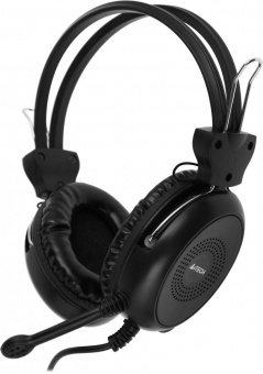 Наушники с микрофоном A4Tech HS-30 черный 2м мониторные оголовье