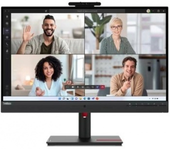 Монитор Lenovo 23.8" ThinkVision T24v-30 черный IPS LED 4ms 16:9 HDMI M/M Cam матовая HAS Piv 1000:1