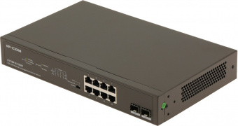 Коммутатор IP-Com G1110P-8-150W (L2) 8x1Гбит/с 2SFP 8PoE 130W неуправляемый