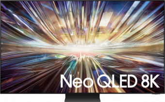 Телевизор QLED Samsung 65" QE65QN800DUXRU Q черный графит/серебристый 8K Ultra HD 120Hz DVB-T2 DVB-C