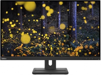 Монитор Lenovo 27" ThinkVision E27q-20 черный IPS LED 4ms 16:9 HDMI M/M матовая HAS Piv 1000:1 350cd
