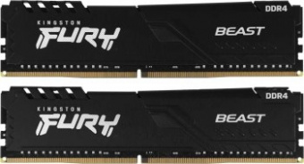 Память DDR4 2x32Gb 3600MHz Kingston KF436C18BBK2/64 Fury Beast Black RTL Gaming PC4-28800 CL18 DIMM 