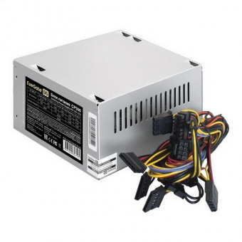 Блок питания ATX EXEGATE CP500 EX219457RUS 500W, 8cm fan, 24p+4p, 3*SATA, 2*IDE, FDD