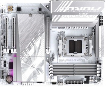 Материнская плата Gigabyte B850 AORUS ELITE WIFI7 ICE Socket AM5 AMD B850 4xDDR5 ATX AC`97 8ch(7.1) 
