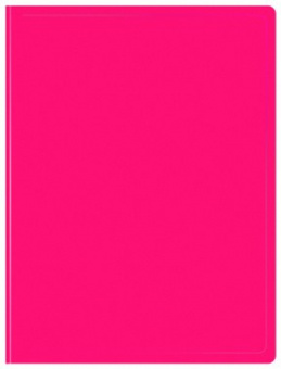 Папка с 30 прозр.вклад. Бюрократ Double Neon DNE07V30PINK A4 пластик 0.7мм розовый