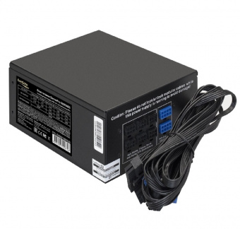 Блок питания ATX EXEGATE EX292198RUS ServerPRO-500RADS, 500W,for3U+cases,APFC,80PLUS,140mmfan, cable