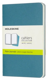 Блокнот Moleskine CAHIER JOURNAL CH013B44 Pocket 90x140мм обложка картон 64стр. нелинованный голубой
