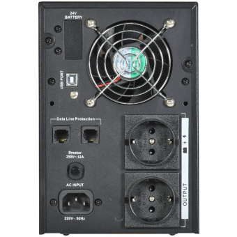 ИБП 1,5кВА 1,2кВт без АКБ USB Schuko ELT-1500VA-1-L-S ITK