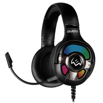 Наушники с микрофоном Sven AP-U1100MV, черный (USB, RGB, 7.1)