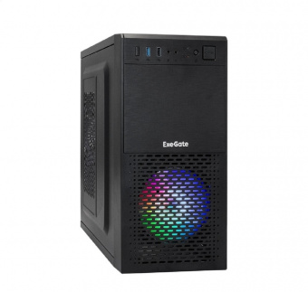 Корпус EXEGATE mEVO-7807-NPX450 EX292983RUS черный450WUSB2.01*USB3.0 120mm fan с RGB подсветкой