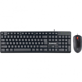 Клавиатура + мышь Defender Line C-511 клав:черный мышь:черный/красный USB Multimedia (45511)