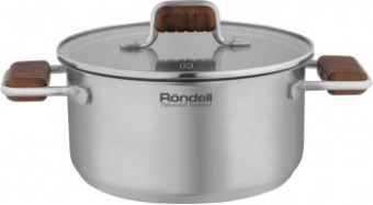 Кастрюля Rondell Fjord RDS-1792 5.2л. d=24см (с крышкой) стальной