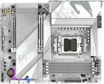 Материнская плата Gigabyte X870 A ELITE X ICE SocketAM5 AMD X870 4xDDR5 ATX AC`97 8ch(7.1) 2.5Gg RAI