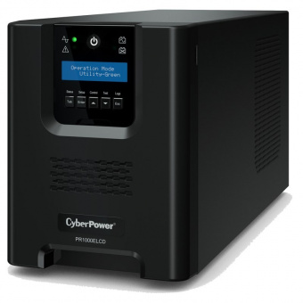 Источник бесперебойного питания (ИБП) CyberPower PR1000ELCD, Line-Interactive, 1000VA/900W, 8 IEC-32
