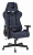 Кресло игровое Zombie VIKING KNIGHT Fabric синий Light-27 с подголов. крестов. металл