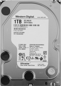 Жесткий диск WD SATA-III 1TB 1W10001 HUS722T1TALA604 Server Ultrastar DC HA210 512N (7200rpm) 128Mb 