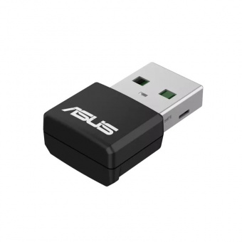Адаптер беспроводной связи Wi-Fi ASUS USB-AX55 NANO WiFi 6 1201Mbps+574Mbps 5GHz/2.4GHz 90IG06X0-MO0